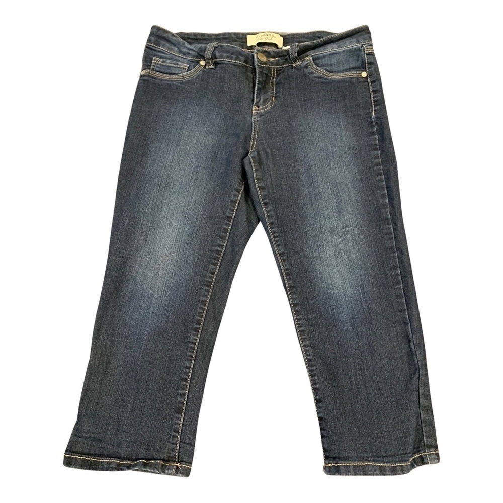 d.jeans Dark Wash Capri